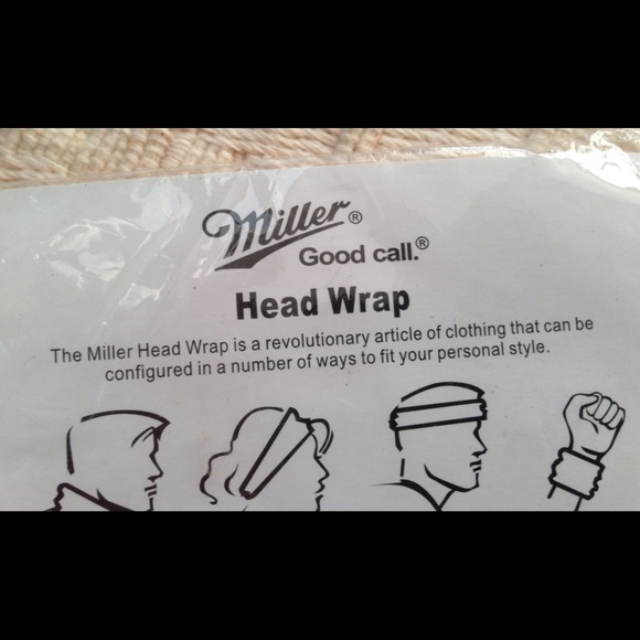 💋4 Him💋 NWT Miller Lite Head Wrap - Picture 2 of 3
